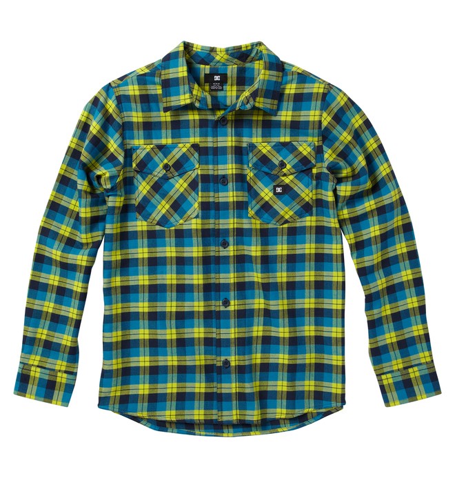 dcshoes, Kid's Long Sleve Flannel Shirt, SULPHUR SPRINGS (ggp1) 0 Kid's Long Sleve Flannel Shirt ADKWT00004 DC Shoes