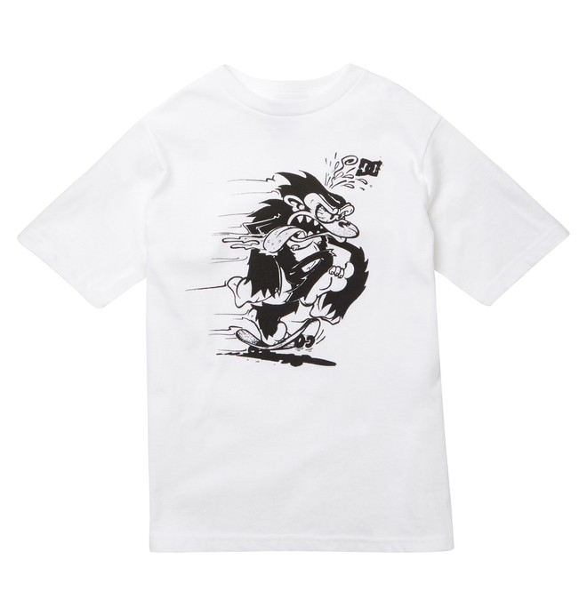 dcshoes, Kid's Skate Monkey Tee, WHITE (wbn0) 0 Kid's Skate Monkey Tee ADKZT00170 DC Shoes