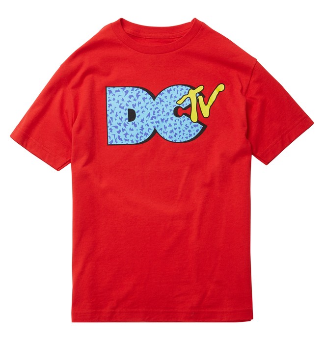 dcshoes, Boy's DCTV Tee, ATHLETIC RED (rqr0) 0 Boy's DCTV Tee ADKZT00243 DC Shoes