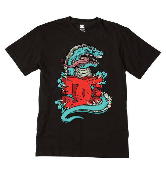 dcshoes, Boy's Rampage Tee, BLACK (kvj0) 0 Boy's Rampage Tee ADKZT00253 DC Shoes
