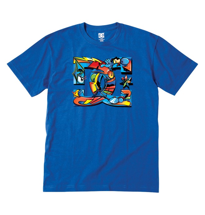 dcshoes, Kid's 4-7 All City Tee, ROYAL BLUE (prr0) 0 Kid's 4-7 All City Tee ADKZT00257 DC Shoes