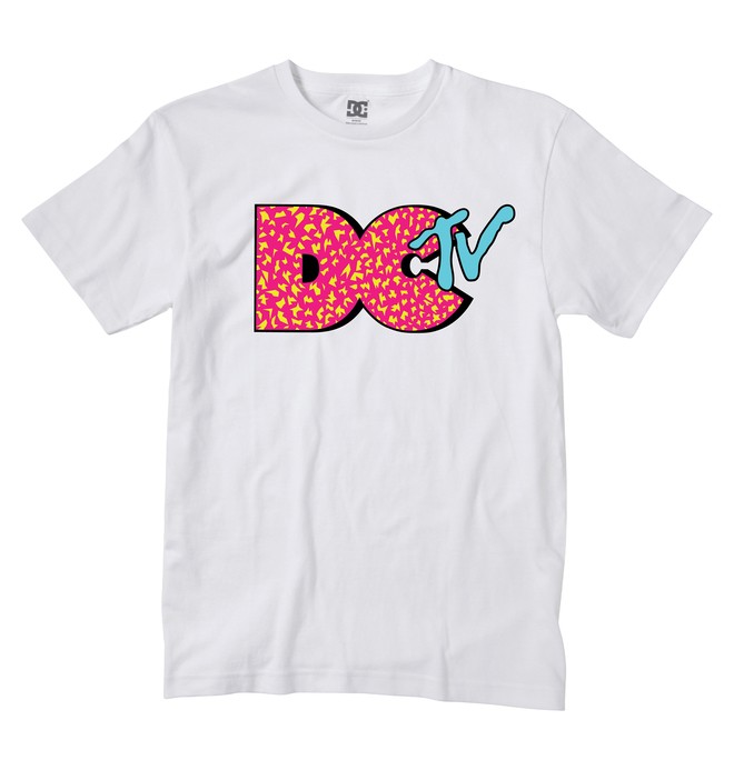 dcshoes, Kid's DCTV Tee, WHITE (wbn0) 0 Kid's DCTV Tee ADKZT00260 DC Shoes
