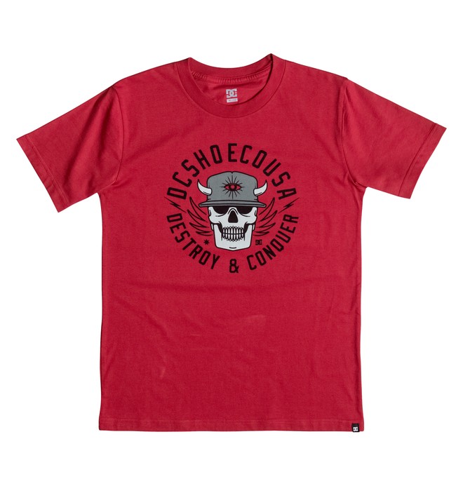dcshoes, Boy's 2-7 Static Tee, CHILI PEPPER (rrd0) 0 Boy's 2-7 Static Tee ADKZT03026 DC Shoes