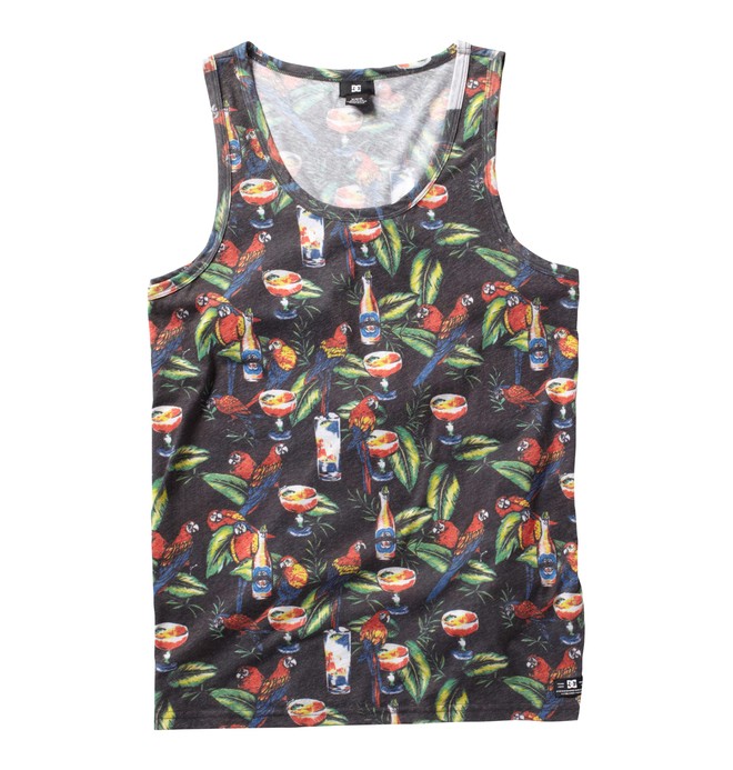 dcshoes, Men's Happy Hour Tank, BLACK PRINT (kvj6) 0 Men's Happy Hour Tank ADMKT00001 DC Shoes