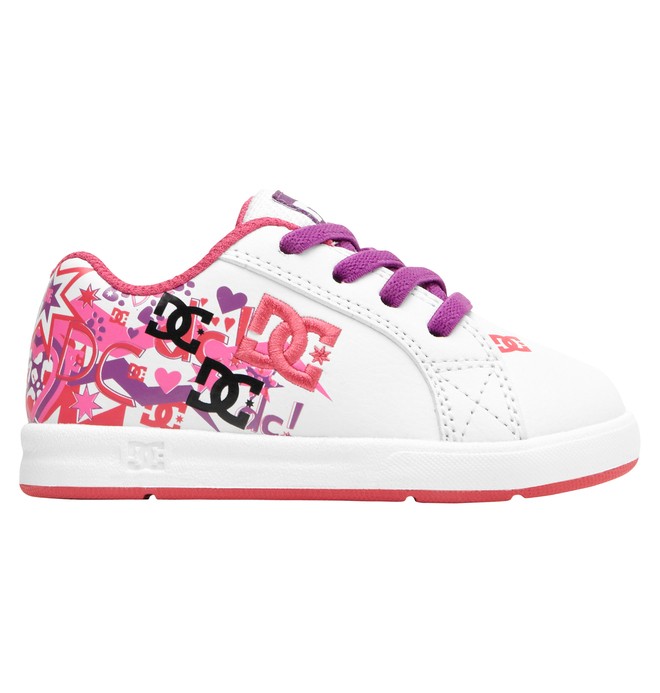 dcshoes, Toddler's Pixie Rock UL Shoes, WHITE/PINK (wpn) 0 Toddler's Pixie Rock UL Shoes ADOS700012 DC Shoes