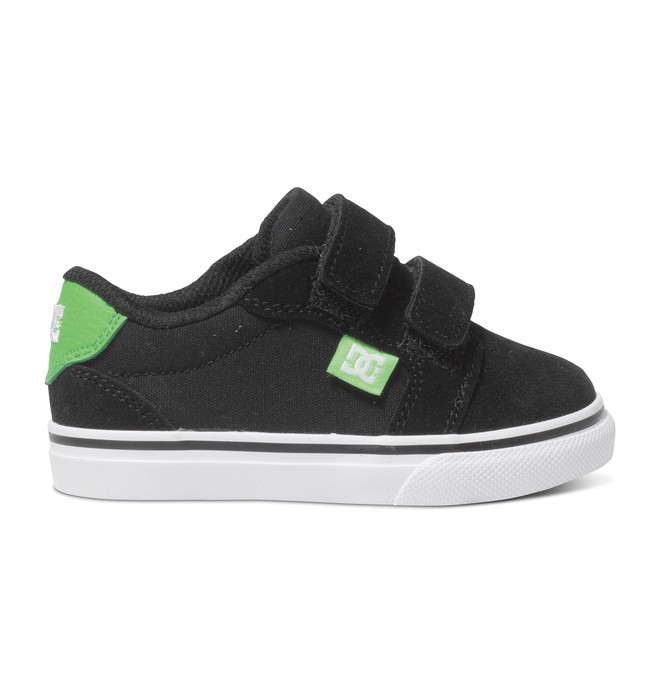 dcshoes, Anvil V - Zapatillas bajas para Bebés, BLACK/WHITE/GREEN (xkwg) 0 Anvil V - Zapatillas bajas para Bebés ADTS300005 DC Shoes