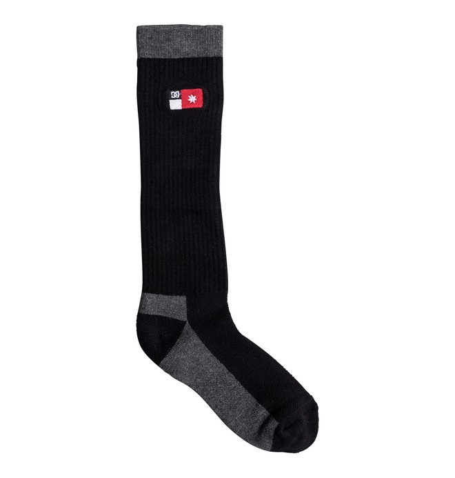 dcshoes, Men's Skate Tech Compression Crew Socks, BLACK (kvj0) 0 Men's Skate Tech Compression Crew Socks ADYAA03042 DC Shoes