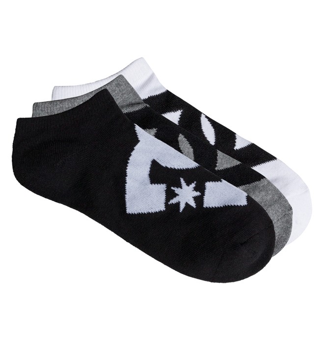 dcshoes, Men's Suspension Ankle Socks, 3 Pack, ASSORTED (ast) 0 Men's Suspension Ankle Socks, 3 Pack ADYAA03055 DC Shoes