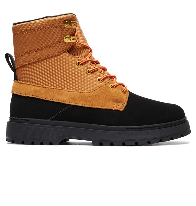 dcshoes, Uncas - Lace-Up Boots for Men, BLACK/WHEAT (kwh) 0 Uncas - Lace-Up Boots for Men Black ADYB700023 DC Shoes