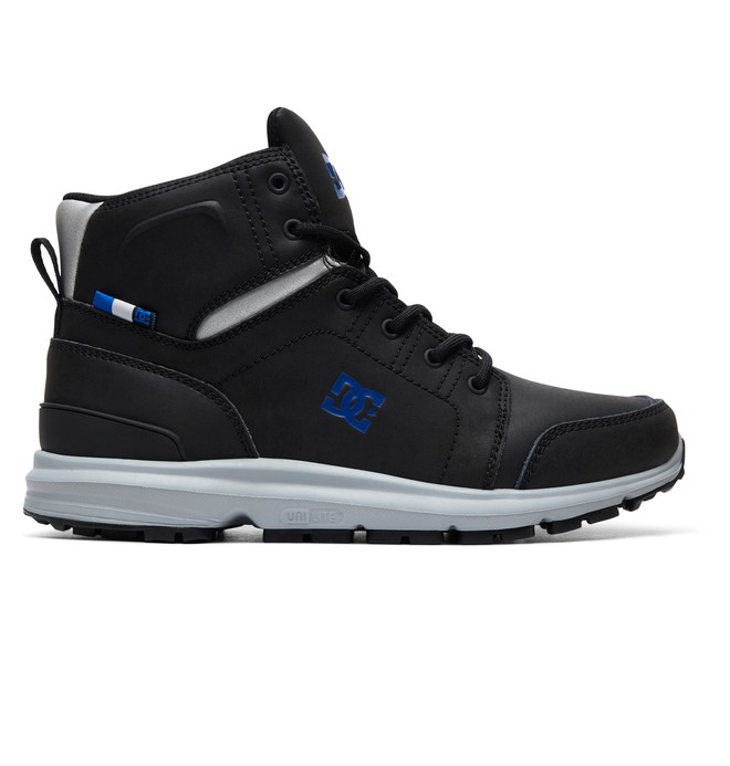 dcshoes, Torstein Lace-Up Boots, BLACK/GREY/BLUE (xksb) 0 Torstein Lace-Up Boots Black ADYB700026 DC Shoes