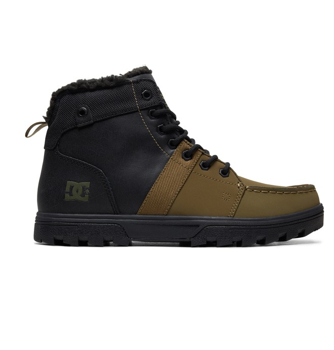 dcshoes, Woodland - Bottines d'hiver pour Homme, BLACK/OLIVE (bo0) 0 Woodland - Bottines d'hiver pour Homme Noir ADYB700027 DC Shoes