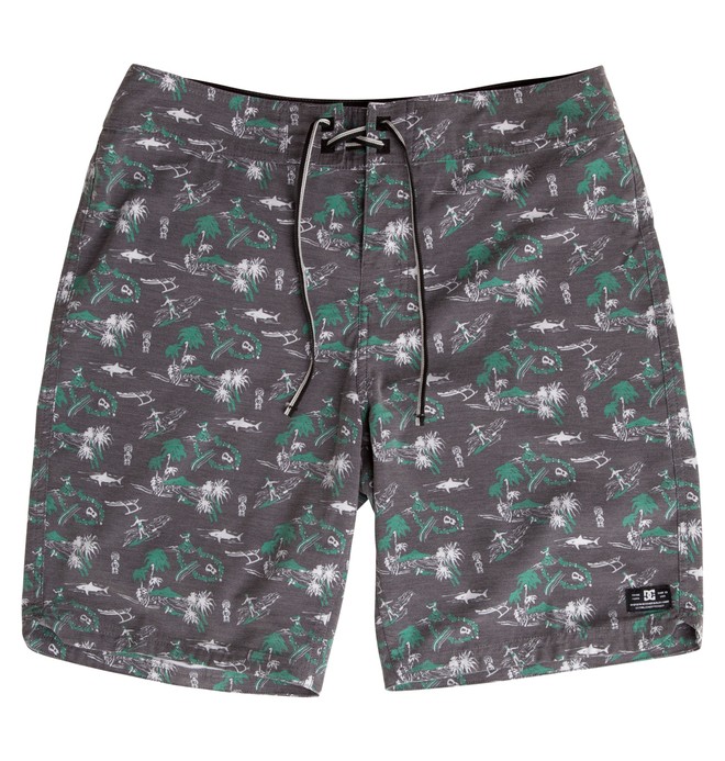 dcshoes, Men's Mermaid Ave Boardhsorts, PIRATE BLACK (kte0) 0 Men's Mermaid Ave Boardhsorts ADYBS00045 DC Shoes