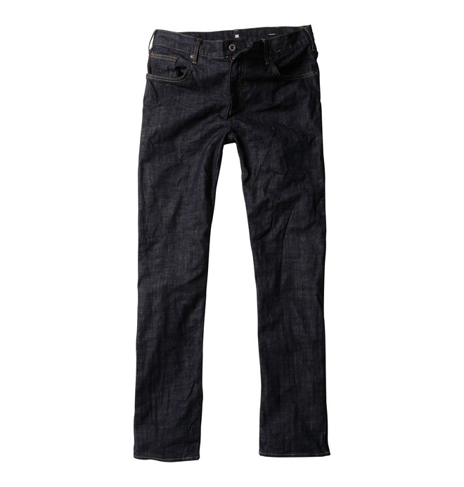dcshoes, Men's Straight Fit 32" Inseam Jeans, INDIGO RINSE (idr) 0 Men's Straight Fit 32" Inseam Jeans ADYDP00019 DC Shoes