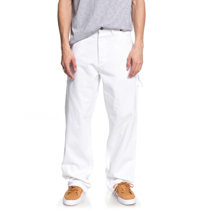dcshoes, Core - Vaquero Estilo Carpintero para Hombre, SNOW WHITE (wbb0) 0 Core - Vaquero Estilo Carpintero para Hombre Blanco ADYDP03016 DC Shoes