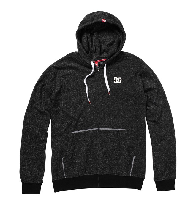 dcshoes, Men's Rob Dyrdek Staple Zip Up Hooded Sweatshirt, BLACK (blk) 0 Men's Rob Dyrdek Staple Zip Up Hooded Sweatshirt ADYFT00016 DC Shoes