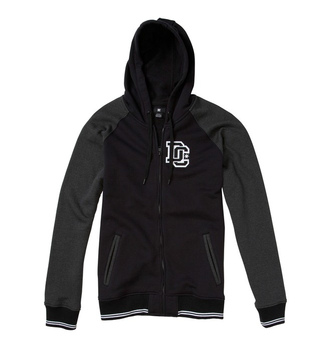 dcshoes, Men's District Full Zip Sweatshirt, BLACK (kvj0) 0 Men's District Full Zip Sweatshirt ADYFT00078 DC Shoes