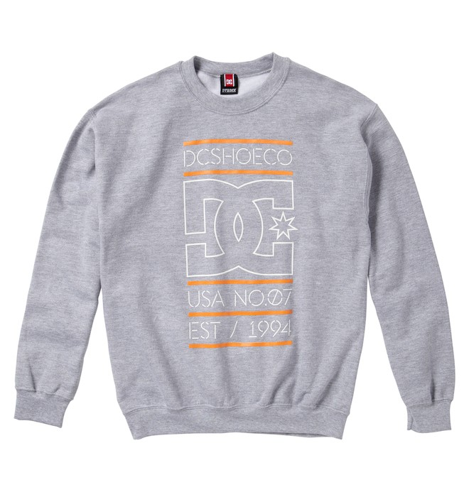 dcshoes, Men's Rob Dyrdek Highlight Stacked Sweatshirt, HEATHER GREY (knfh) 0 Men's Rob Dyrdek Highlight Stacked Sweatshirt ADYFT00105 DC Shoes