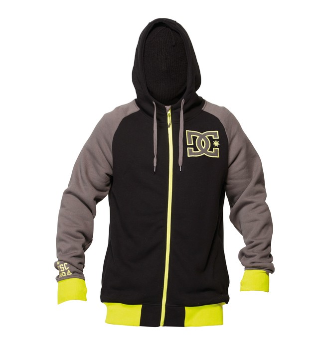 dcshoes, Men's Kozak Zip Hoodie, BLACK (blk) 0 Men's Kozak Zip Hoodie ADYFT00140 DC Shoes