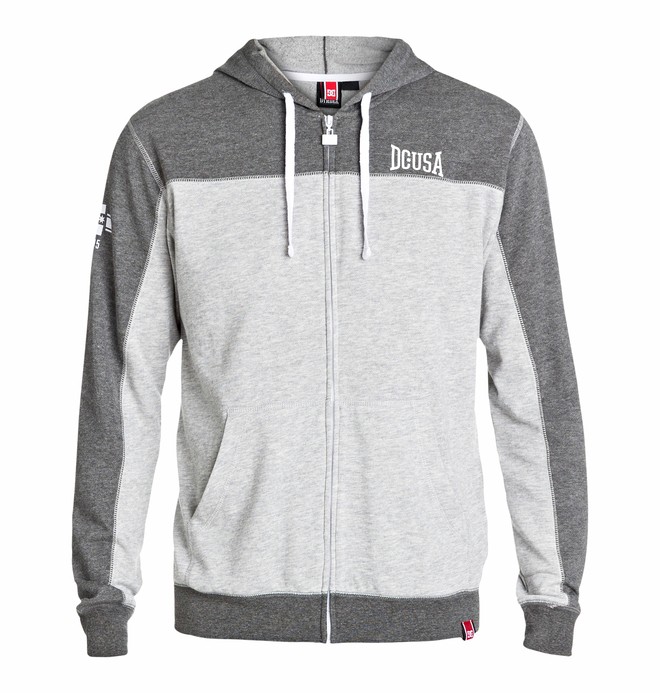 dcshoes, Men's Rob Dyrdek Uppercut Zip Sweatshirt, CHARCOAL HEATHER (kta0) 0 Men's Rob Dyrdek Uppercut Zip Sweatshirt ADYFT03034 DC Shoes