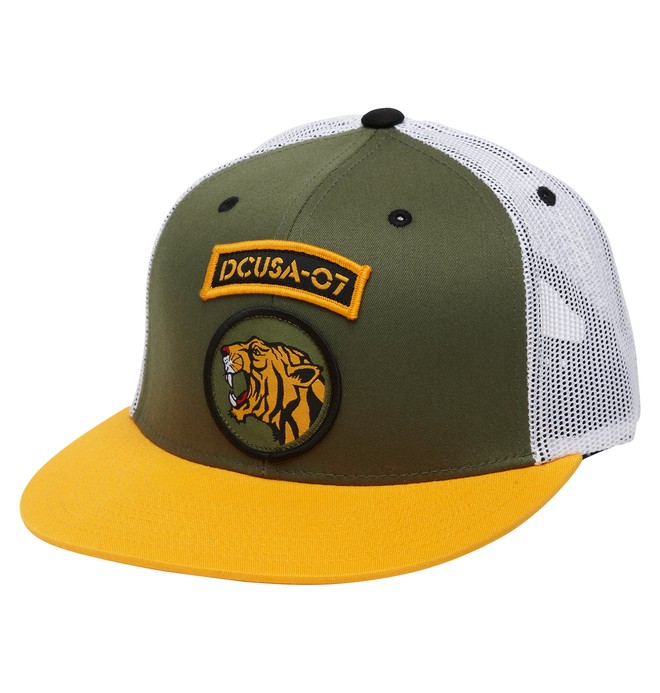 dcshoes, Men's Rob Dyrdek Jungle Trucker Hat, MILITARY GREEN (gqk0) 0 Men's Rob Dyrdek Jungle Trucker Hat ADYHA00172 DC Shoes