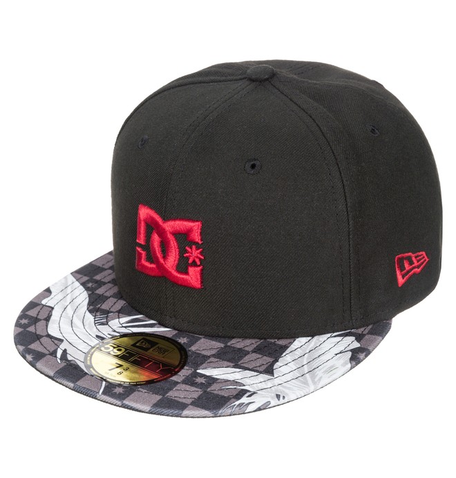 dcshoes, Men's Empire New Era 59Fifty, LEAFY CHECK BLACK (kvj1) 0 Men's Empire New Era 59Fifty ADYHA03122 DC Shoes