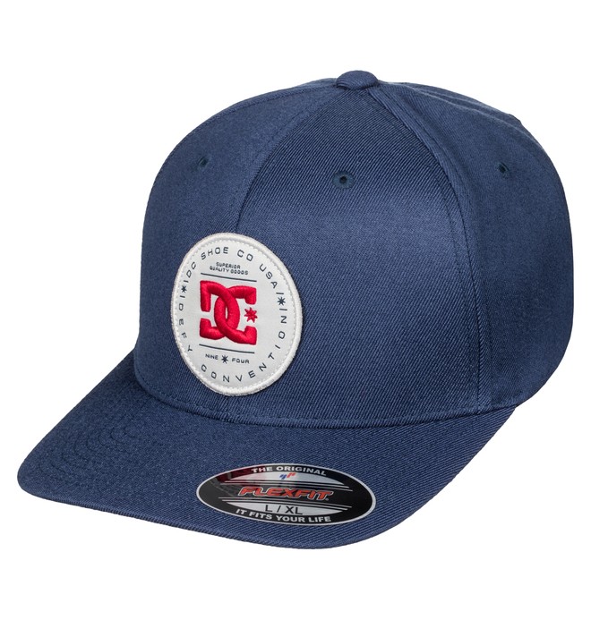 dcshoes, Men's Aleborn Flexfit Hat, BLUE IRIS (btl0) 0 Men's Aleborn Flexfit Hat Blue ADYHA03304 DC Shoes