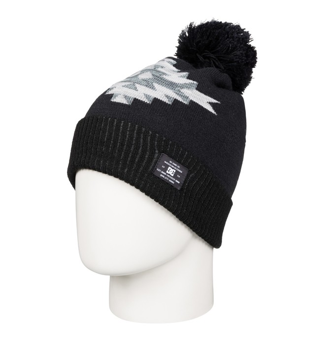 dcshoes, Fractal - Bobble Hat, BLACK ETHNIC PRINT (kvj5) 0 Fractal - Bobble Hat ADYHA03371 DC Shoes