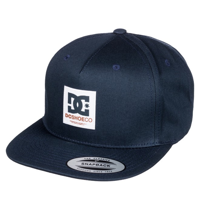 dcshoes, Men's Boxcloud Snapback Hat, DARK INDIGO (byj0) 0 Men's Boxcloud Snapback Hat ADYHA03463 DC Shoes