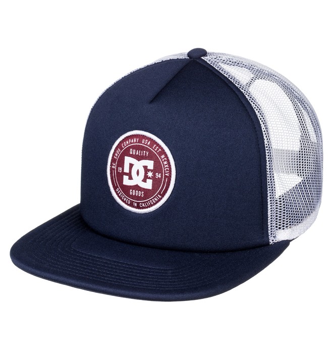 dcshoes, Men's Harlenson Trucker Hat, DARK INDIGO (byj0) 0 Men's Harlenson Trucker Hat ADYHA03472 DC Shoes