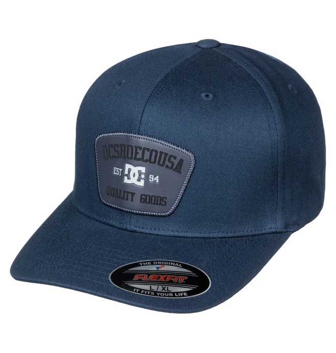 dcshoes, Men's Flexton Flexfit Hat, DARK INDIGO (byj0) 0 Men's Flexton Flexfit Hat ADYHA03476 DC Shoes