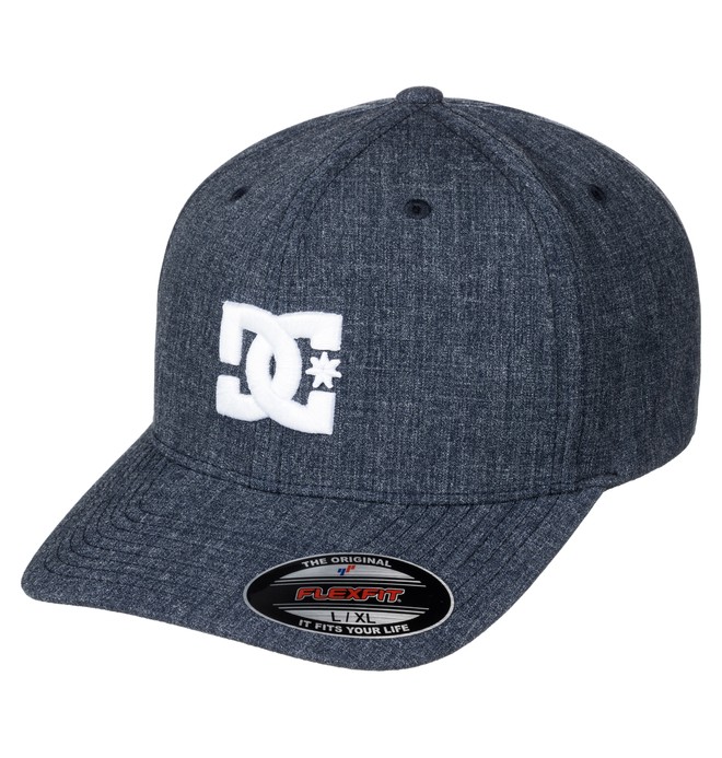 dcshoes, Men's Hat Star TX Flexfit Hat, DARK INDIGO (byj0) 0 Men's Hat Star TX Flexfit Hat ADYHA03498 DC Shoes