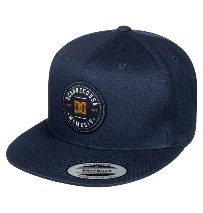 dcshoes, Hombres Gorra de Broche Trasero Simple Sam, DARK INDIGO (byj0) 0 Hombres Gorra de Broche Trasero Simple Sam ADYHA03517 DC Shoes