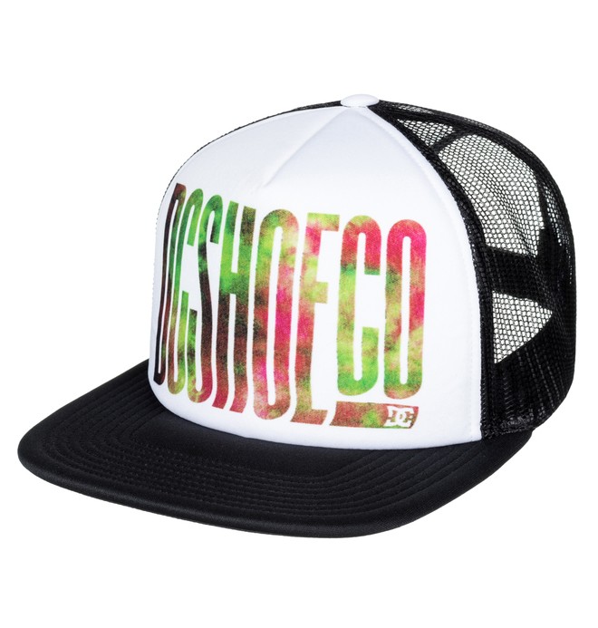 dcshoes, Trippy Trucker Hat, SNOW WHITE (wbb0) 0 Trippy Trucker Hat White ADYHA03541 DC Shoes