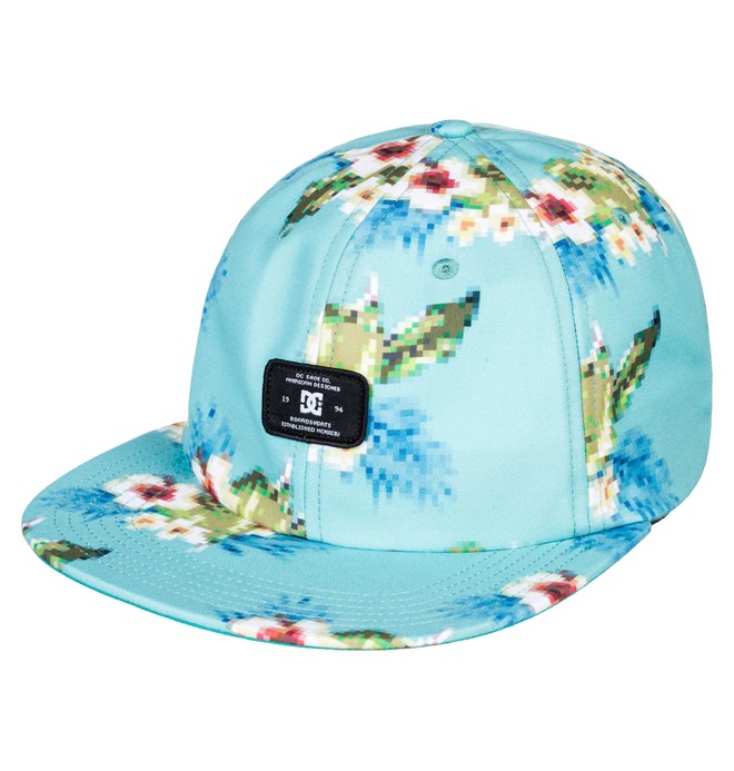 dcshoes, Men's Realstead Snapback Hat, HAWAIIAN OCEAN (bmj0) 0 Men's Realstead Snapback Hat Blue ADYHA03558 DC Shoes