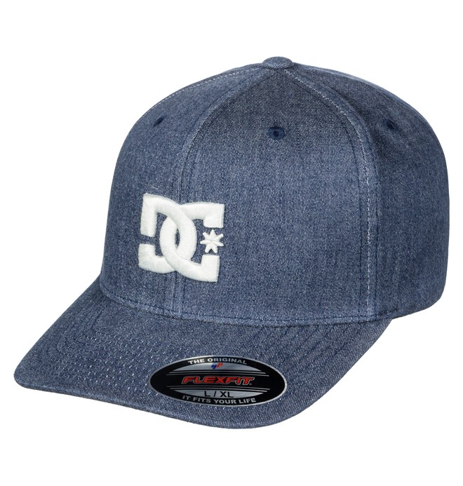 dcshoes, Capstar TX - Gorra Flexfit para Hombre, DARK INDIGO (byj0) 0 Capstar TX - Gorra Flexfit para Hombre Azul ADYHA03561 DC Shoes