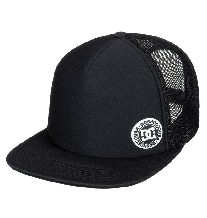 dcshoes, Balderson - Gorra tipo Trucker para Hombre, BLACK (kvj0) 0 Balderson - Gorra tipo Trucker para Hombre Negro ADYHA03628 DC Shoes