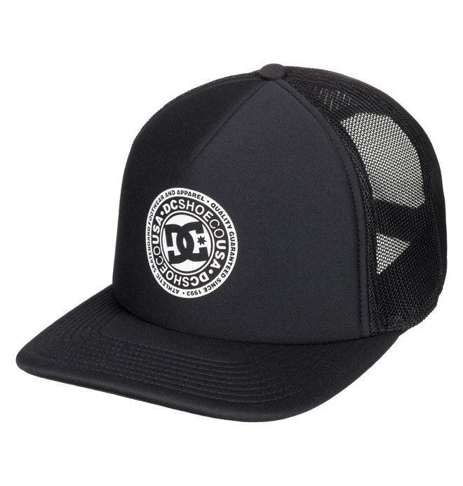 dcshoes, Vested Up Trucker Hat, BLACK (kvj0) 0 Vested Up Trucker Hat Black ADYHA03763 DC Shoes