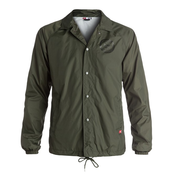 dcshoes, Men's Core Coach Jacket, DARK OLIVE (csn0) 0 Men's Core Coach Jacket ADYJK03030 DC Shoes
