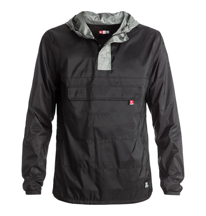 dcshoes, Men's Slam City Skates Windbreaker Pullover, BLACK (kvj0) 0 Men's Slam City Skates Windbreaker Pullover ADYJK03037 DC Shoes