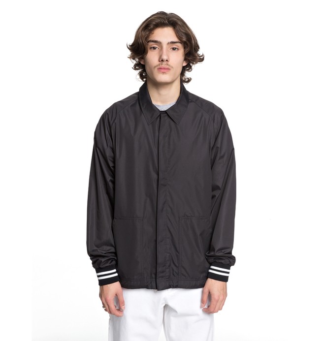 dcshoes, Men's Kalis Coaches Windbreaker, BLACK (kvj0) 0 Men's Kalis Coaches Windbreaker Black ADYJK03045 DC Shoes
