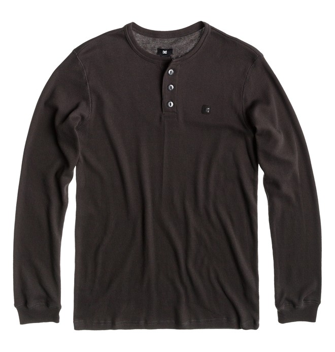 dcshoes, Men's Yield Thermal Henley, PIRATE BLACK (kte0) 0 Men's Yield Thermal Henley ADYKT00090 DC Shoes