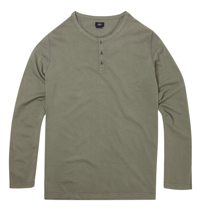 dcshoes, Men's Chris Cole Crescent Henley Shirt, PINECONE (cqy0) 0 Men's Chris Cole Crescent Henley Shirt ADYKT00169 DC Shoes