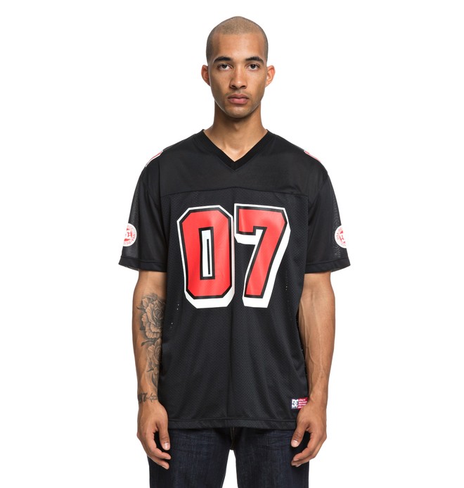 dcshoes, Skate - Camiseta de fútbol de manga corta para Hombre, BLACK (kvj0) 0 Skate - Camiseta de fútbol de manga corta para Hombre Negro ADYKT03121 DC Shoes