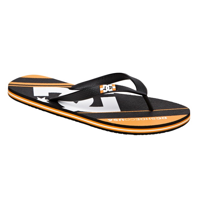 dcshoes, Men's Spray Hard Rain Sandal, BLACK/ORANGE (bo1) 0 Men's Spray Hard Rain Sandal ADYL100005 DC Shoes