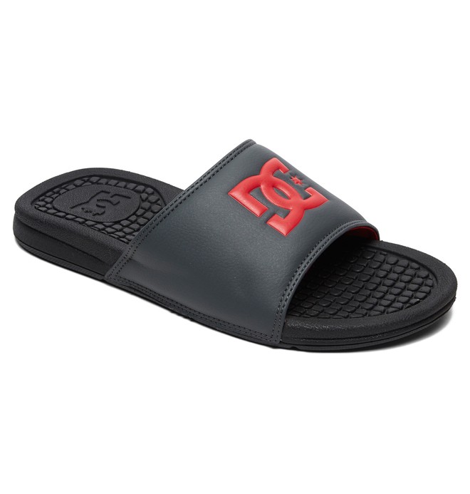 dcshoes, Bolsa Sliders, BLACK/GREY/RED (xksr) 0 Bolsa Sliders Black ADYL100026 DC Shoes