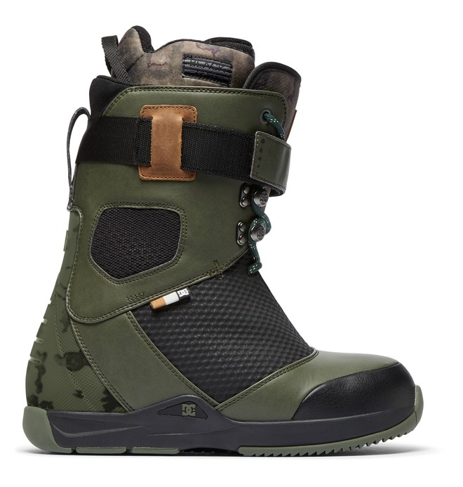 dcshoes, Tucknee Lace-Up Snowboard Boots, BEETLE (gqm0) 0 Tucknee Lace-Up Snowboard Boots Green ADYO200039 DC Shoes