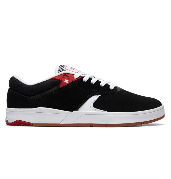 dcshoes, Tiago S - Skateschoenen voor Heren, BLACK/WHITE/RED (bw5) 0 Tiago S - Skateschoenen voor Heren Black ADYS100386 DC Shoes