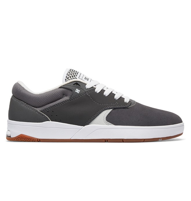 dcshoes, Tiago S - Skate Shoes, GREY/ WHITE (gwh) 0 Tiago S - Skate Shoes Grey ADYS100386 DC Shoes