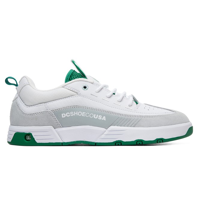 dcshoes, Legacy 98 Slim S Skate Shoes, WHITE/WHITE/GREEN (wg4) 0 Legacy 98 Slim S Skate Shoes White ADYS100435 DC Shoes