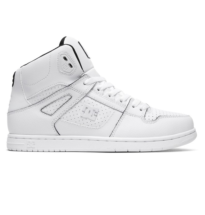 dcshoes, Men's Pure SE High Top Shoes, WHITE/BLACK/WHITE (wbi) 0 Men's Pure SE High Top Shoes White ADYS100438 DC Shoes